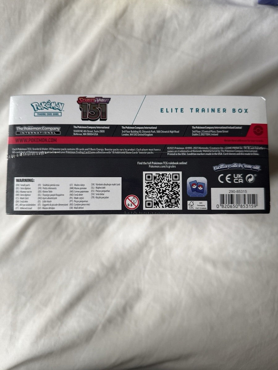 Pokemon TCG 151 Elite Trainer Box Scarlet And Violet Brand New MINT Condition